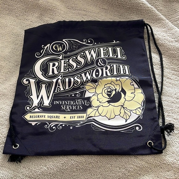 Cresswell And Wadsworth Drawstring Backpack OwlCrate - Picture 1 of 5